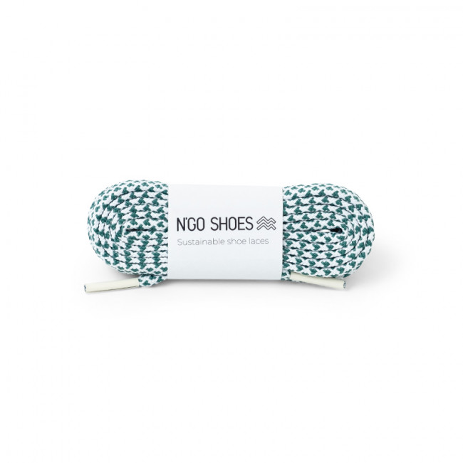 Bicolor shoe laces White/Green