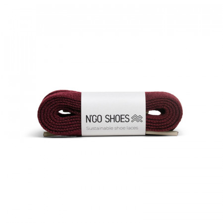 Lacets unicolores bordeaux N go