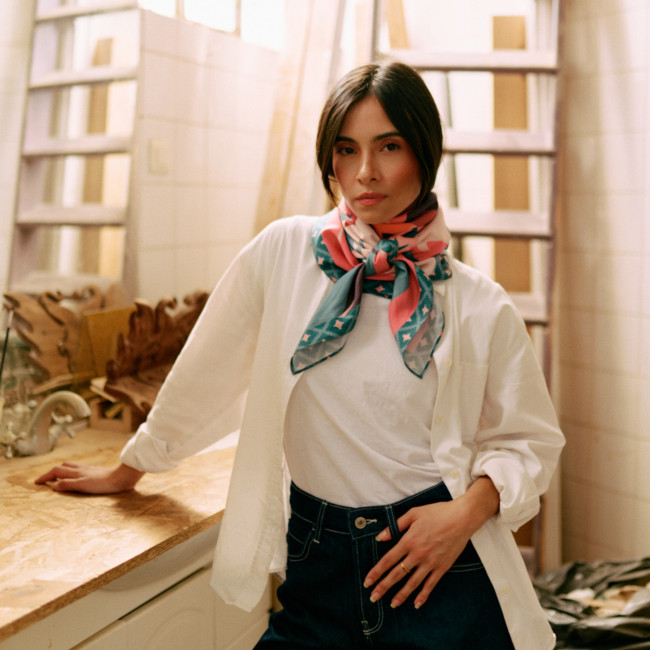Foulard Octobre Rose