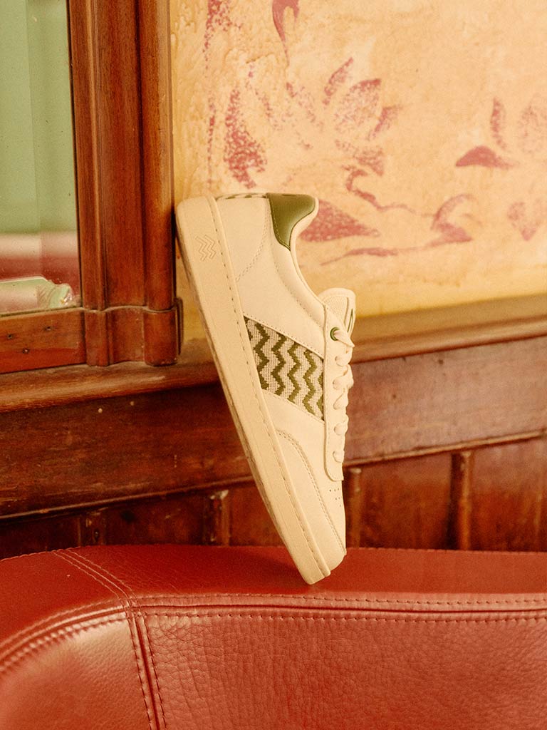 Baskets en cuir