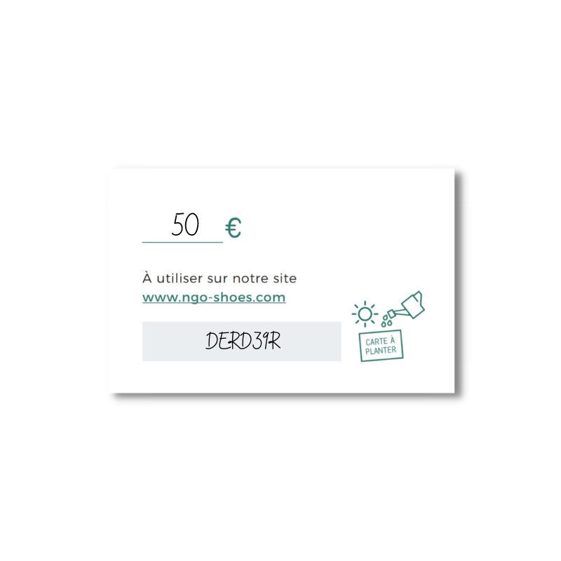 Carte cadeau à planter