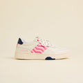 BASKET EN CUIR BLANC HUE CLASSIQUE N'GO x STADE FRANÇAIS