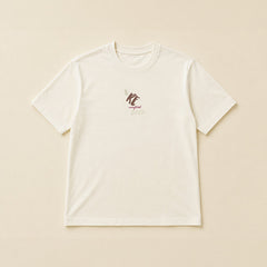 T-SHIRT HOMME RECRAFTED BLANC ÉCRU