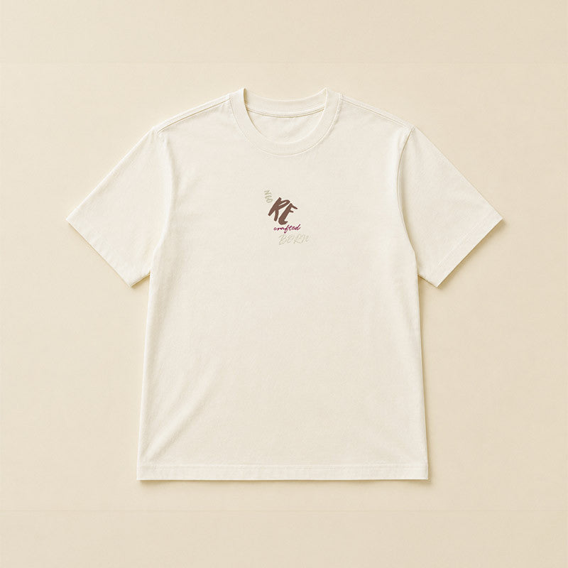 T-SHIRT HOMME RECRAFTED BLANC ÉCRU